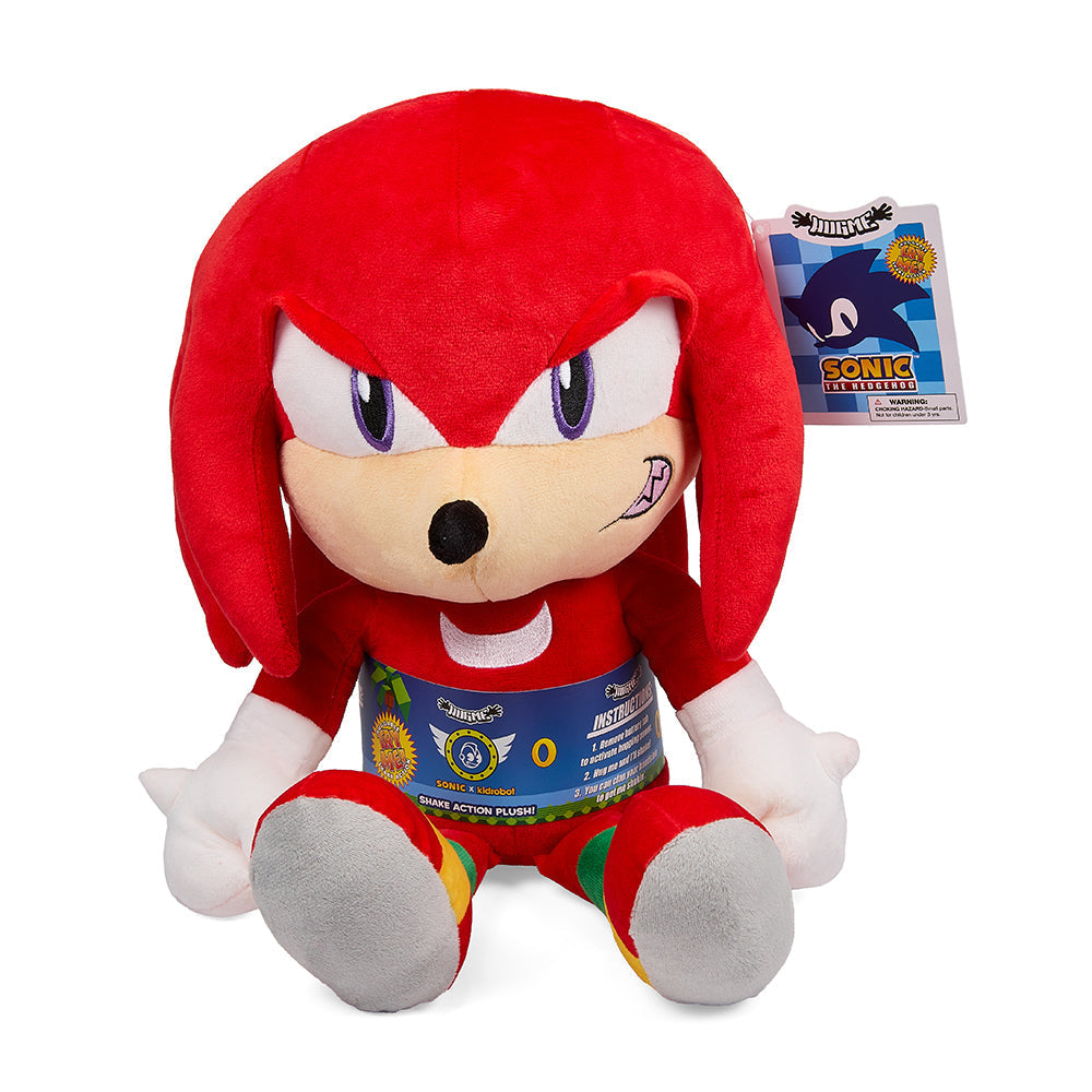 Sonic the Hedgehog Knuckles HugMe Shake Action 16" Plush