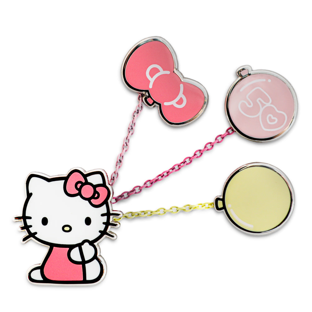 SDCC 2024: Hello Kitty® 50th Anniversary Premium Pins & Lanyard Set (Limited Edition of 800)