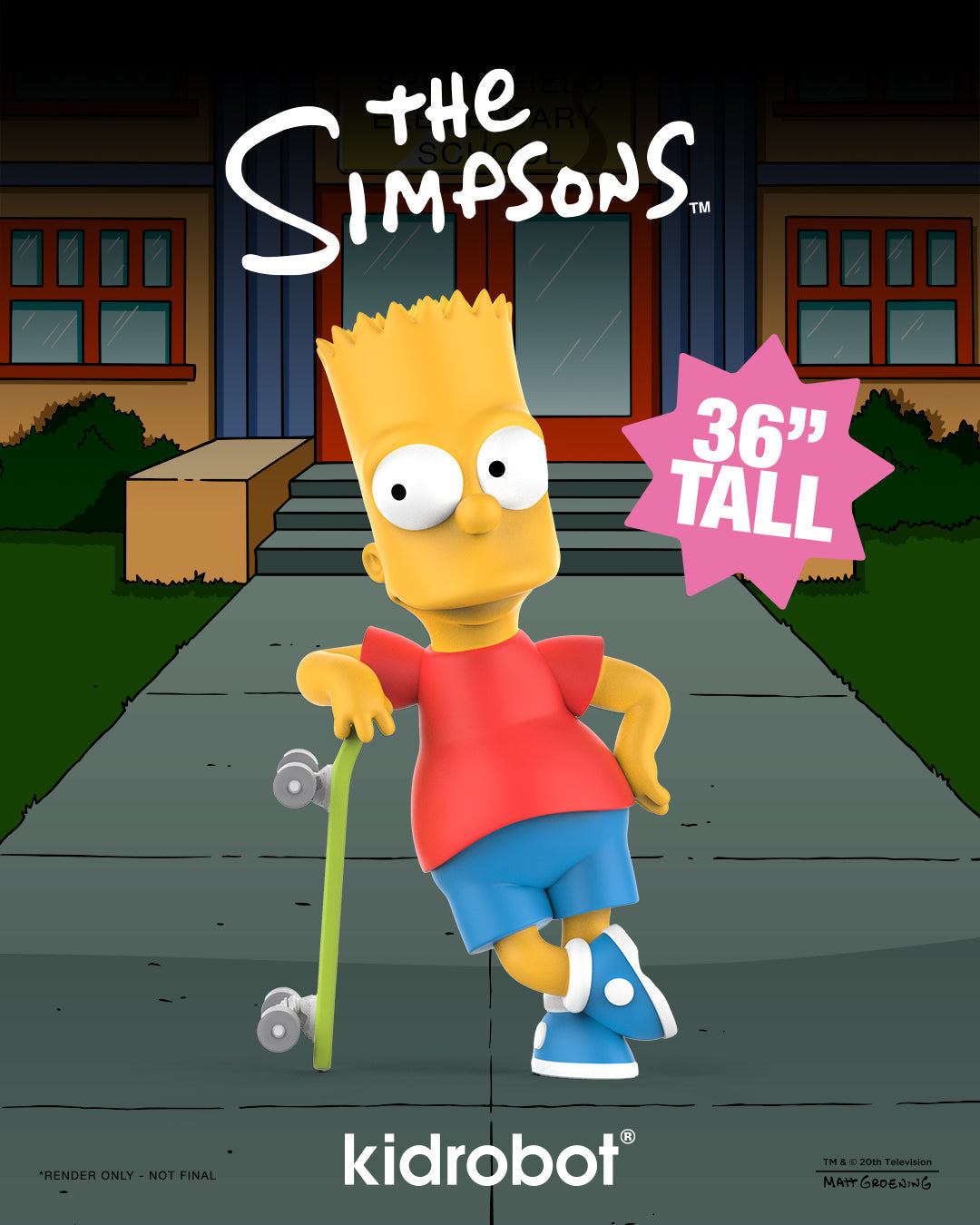 The Simpsons - Bart Simpson 36" Art Giant (PRE-ORDER)