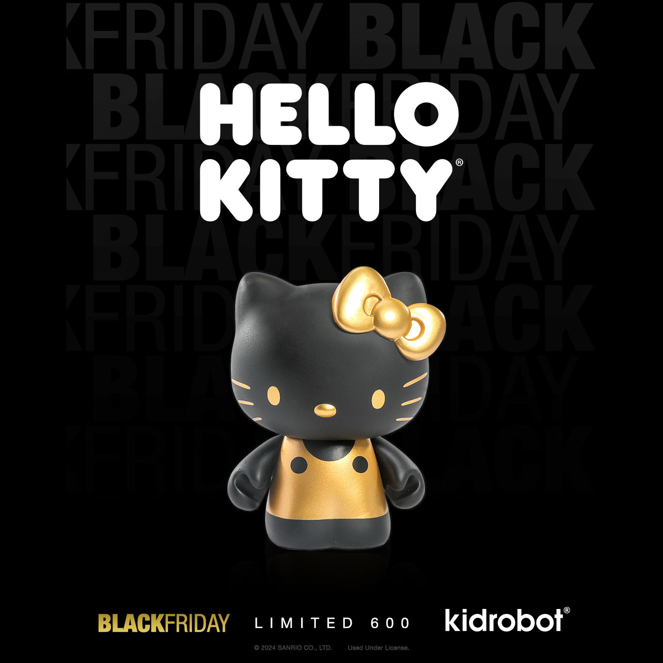 Hello Kitty® Black & Gold 3" Vinyl Figure (Limited Edition of 600)