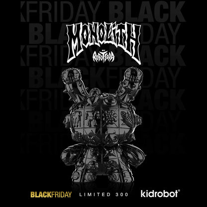 MONOLITH Dunny 8" Vinyl Art Figure by ROBOT SODA - Onyx Edition (Limited to 300)