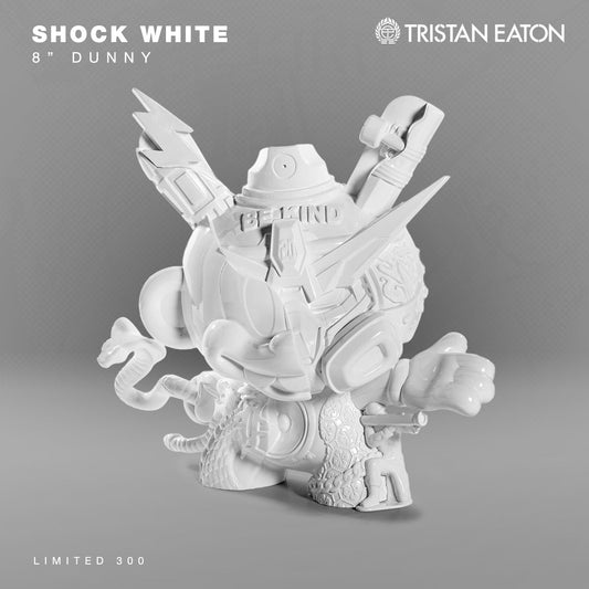 20th Anniversary Still Life Dunny 8" Art Figure - “Shock White” by Tristan Eaton