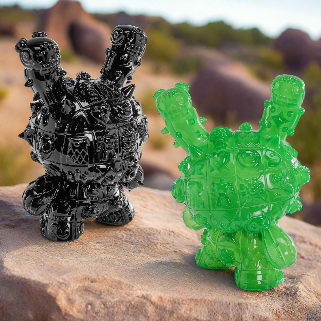 MONOLITH 8" Dunny 2-pack Bundle by ROBOT SODA - Onyx & Jade Limited Editions