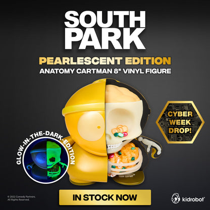 South Park Cartman Anatomy 8" Vinyl Figure - GID Pearlescent Edition