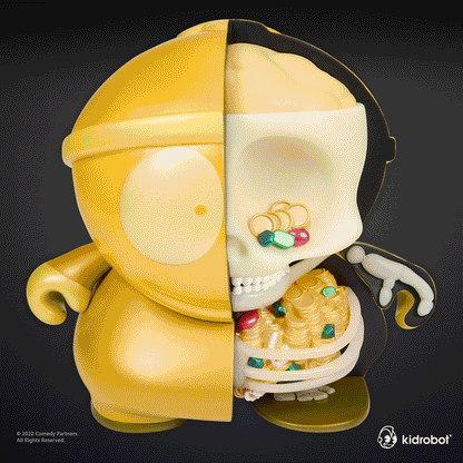 South Park Cartman Anatomy 8" Vinyl Figure - GID Pearlescent Edition