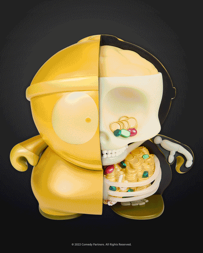 South Park Cartman Anatomy 8" Vinyl Figure - GID Pearlescent Edition