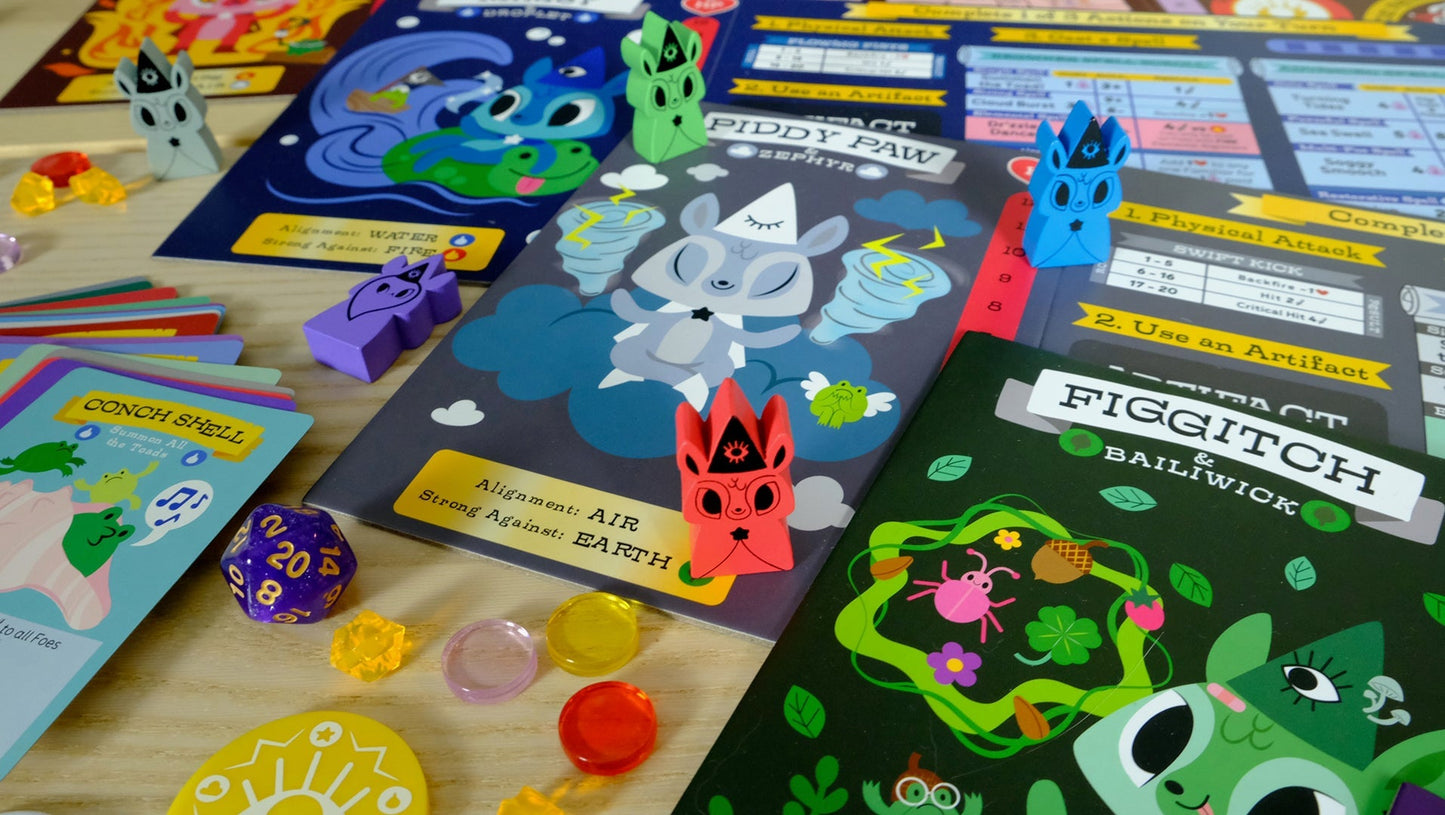 Horrible Adorables - Familiars and Foes: A Spellbinding Cooperative Board Game