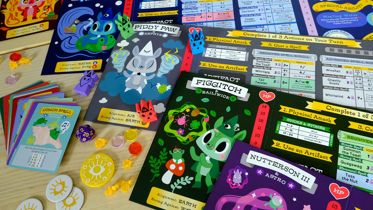 Horrible Adorables - Familiars and Foes: A Spellbinding Cooperative Board Game