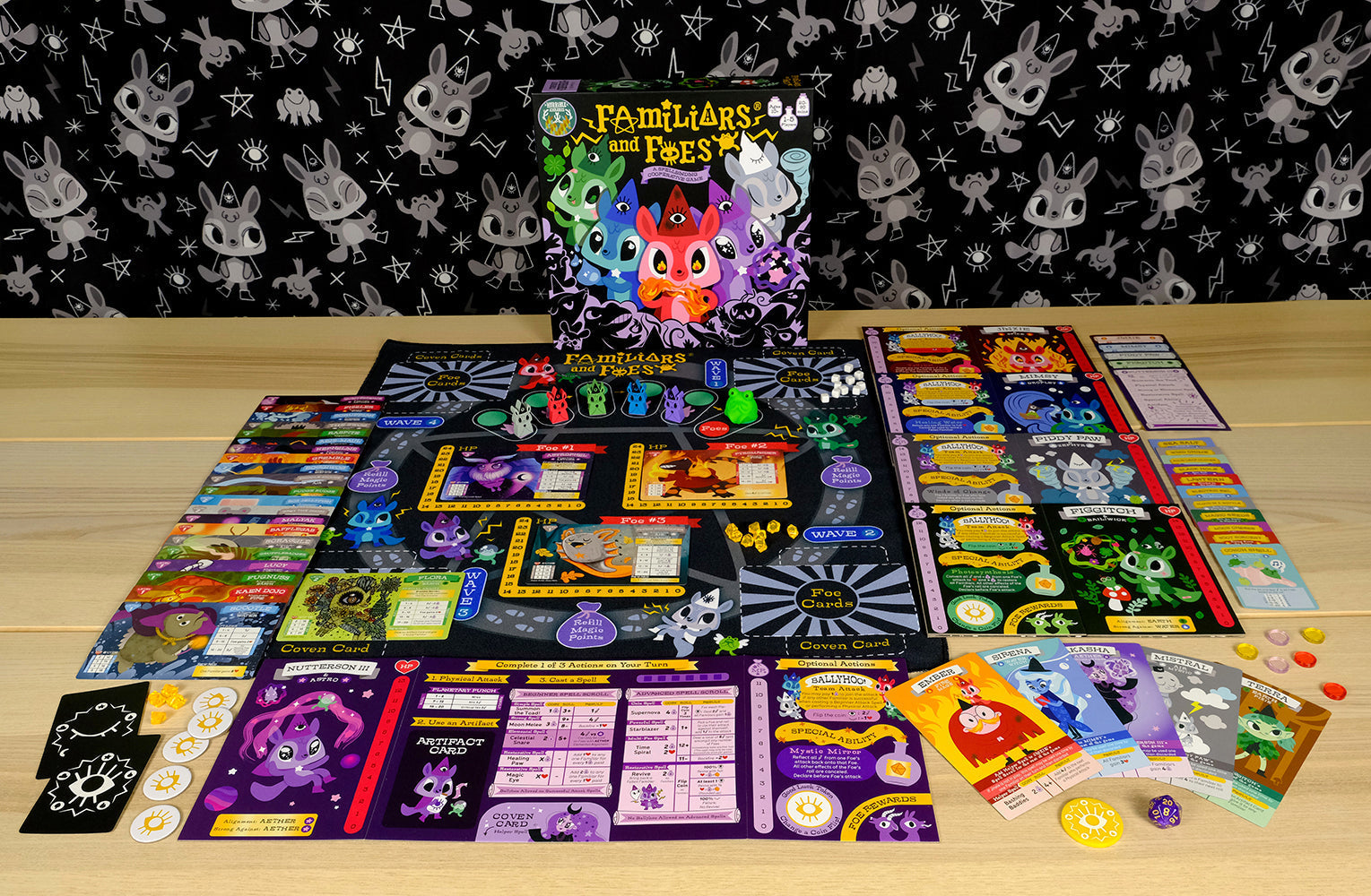 Horrible Adorables - Familiars and Foes: A Spellbinding Cooperative Board Game