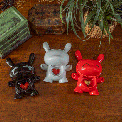 L.I.E. (LOVE ISN’T EASY) Dunny Ceramic Ashtray Complete Set of 3 (PRE-ORDER)