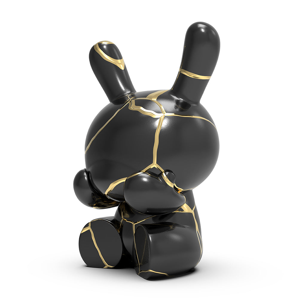 Three Wise Dunnys 5” Porcelain 3-Pack (Black and Gold) Limited Edition of 500 - Kidrobot.com Exclusive - SOLD OUT!