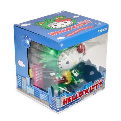 Hello Kitty® Kaiju Cosplay 8" Vinyl Art Figure - Metallic Green Edition