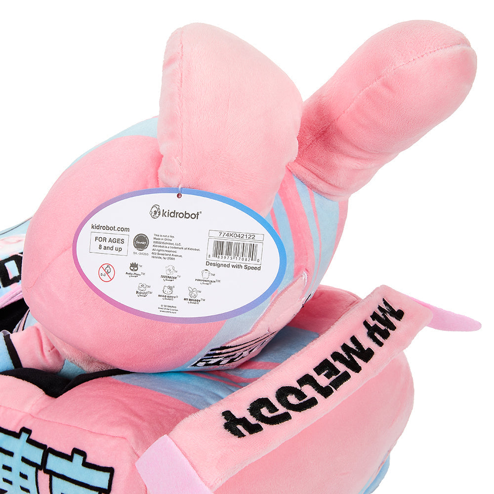 Hello Kitty® and Friends Tokyo Speed Racer 13" Plush 4-Pack Bundle - Badtz-maru®, Hello Kitty, Kuromi & My Melody®