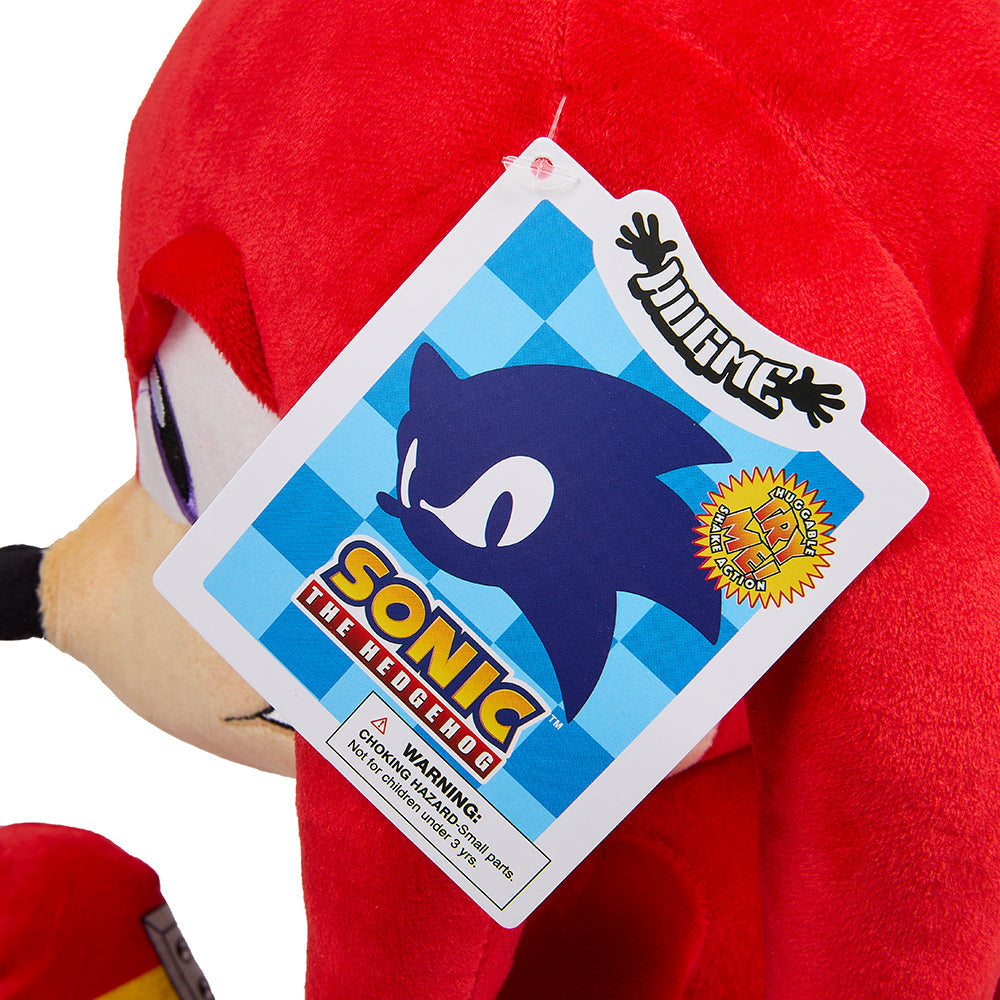 Sonic the Hedgehog Knuckles HugMe Shake Action 16" Plush