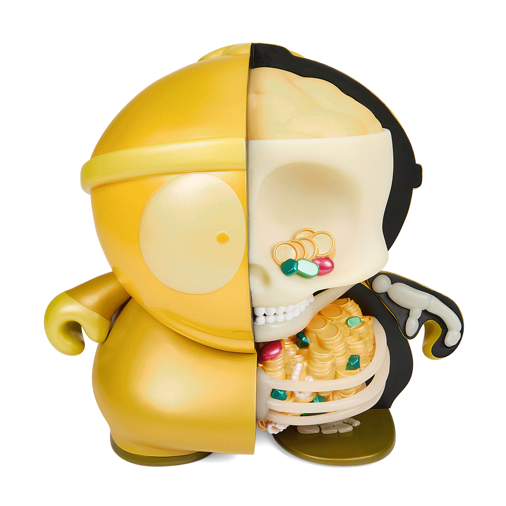 South Park Cartman Anatomy 8" Vinyl Figure - GID Pearlescent Edition