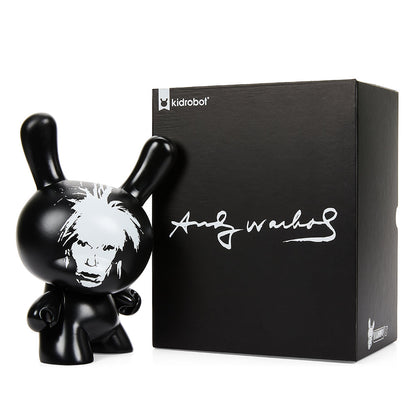 Andy Warhol Fright Wig Self-Portrait 8" Masterpiece Dunny - Monochrome Edition