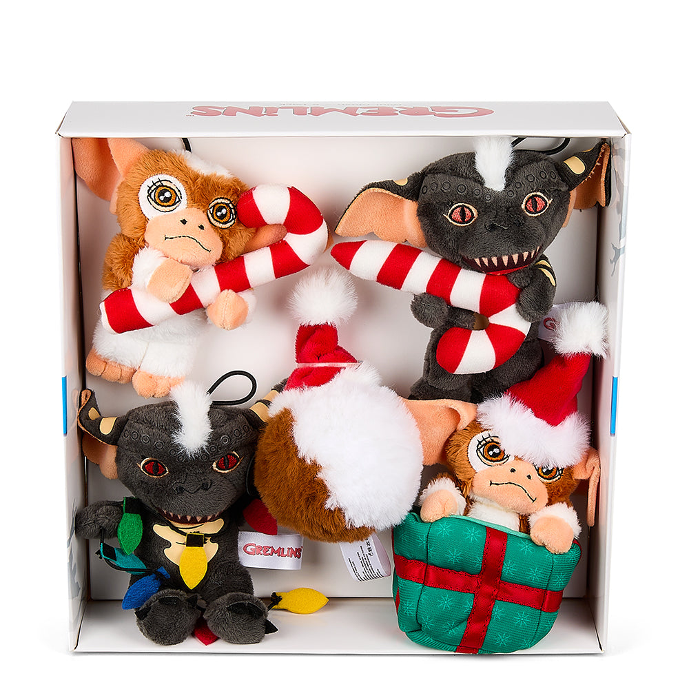 Gremlins 3" Plush Holiday Ornament 5-Pack Set by Kidrobot