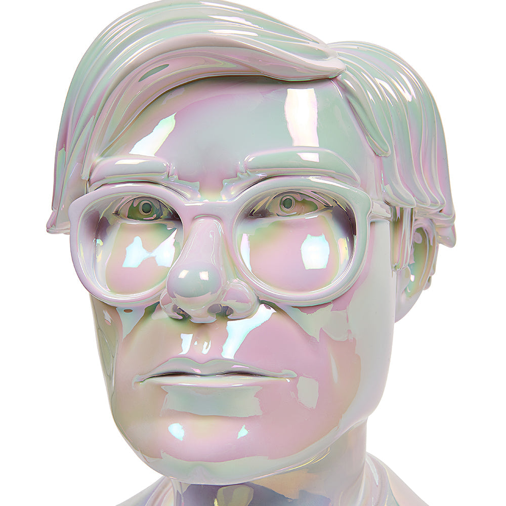 DCON 2022: Andy Warhol 12” Bust Vinyl Art Sculpture – Iridescent Edition (Limited Edition of 300)