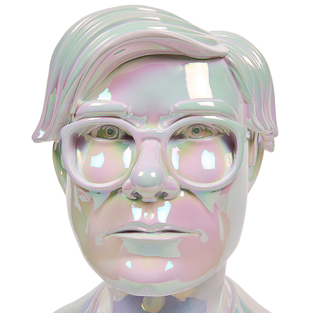 DCON 2022: Andy Warhol 12” Bust Vinyl Art Sculpture – Iridescent Edition (Limited Edition of 300)