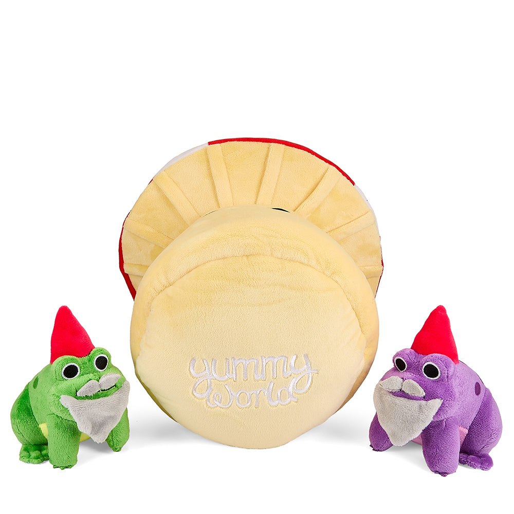 13" Interactive Plush Mushroom with Frog Gnomes by Kidrobot