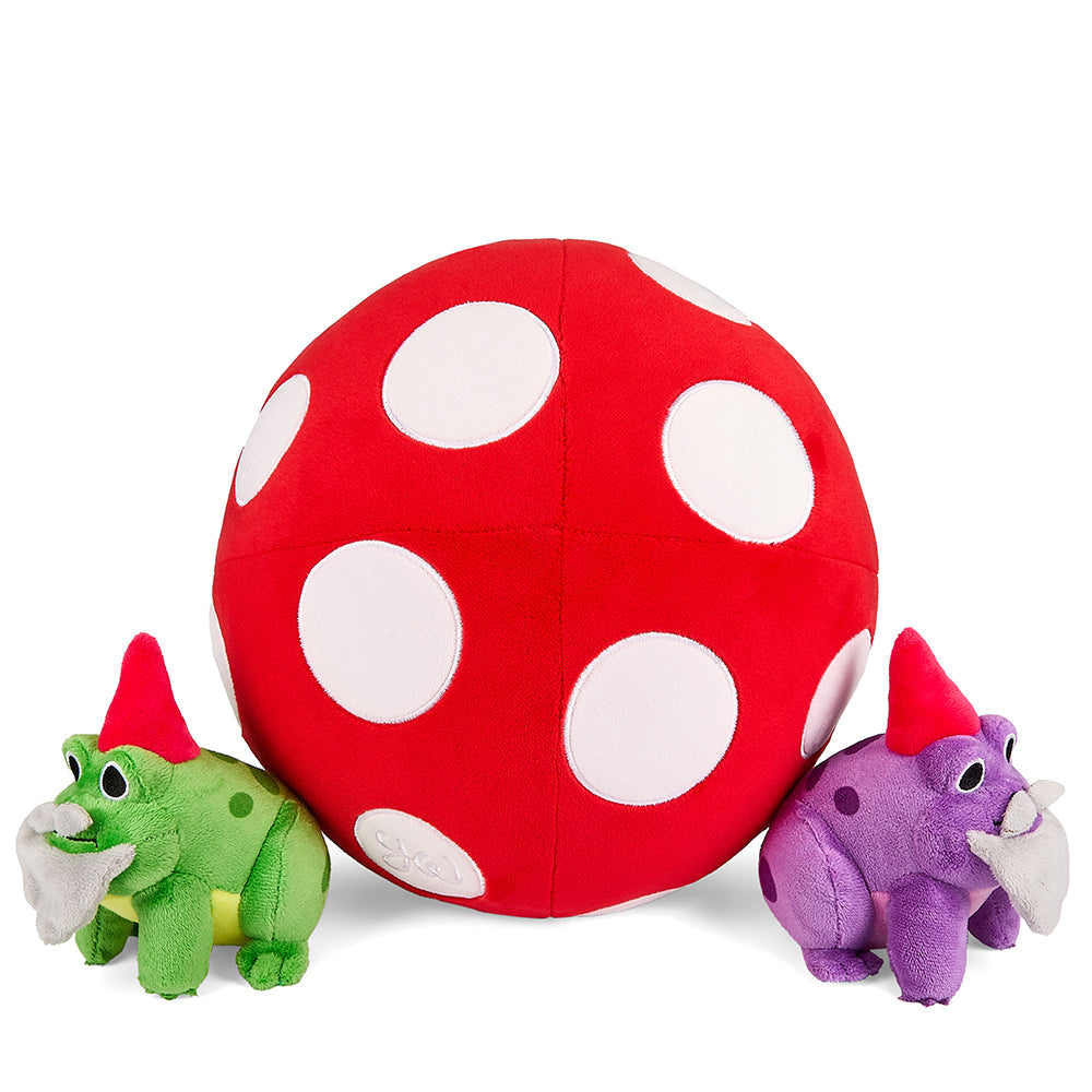 13" Interactive Plush Mushroom with Frog Gnomes by Kidrobot