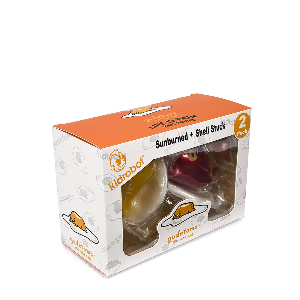 Gudetama the Lazy Egg Life is Pain Vinyl Figure 2-Pack