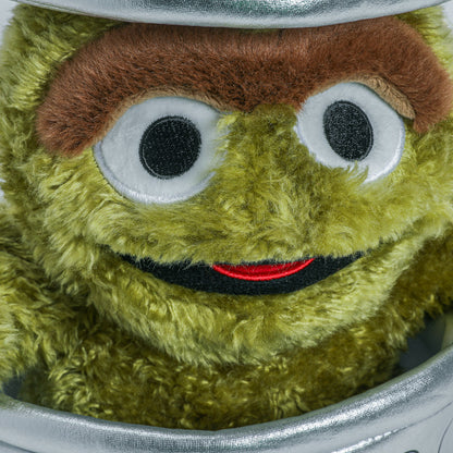 Sesame Street Oscar the Grouch in Trash Can Plush