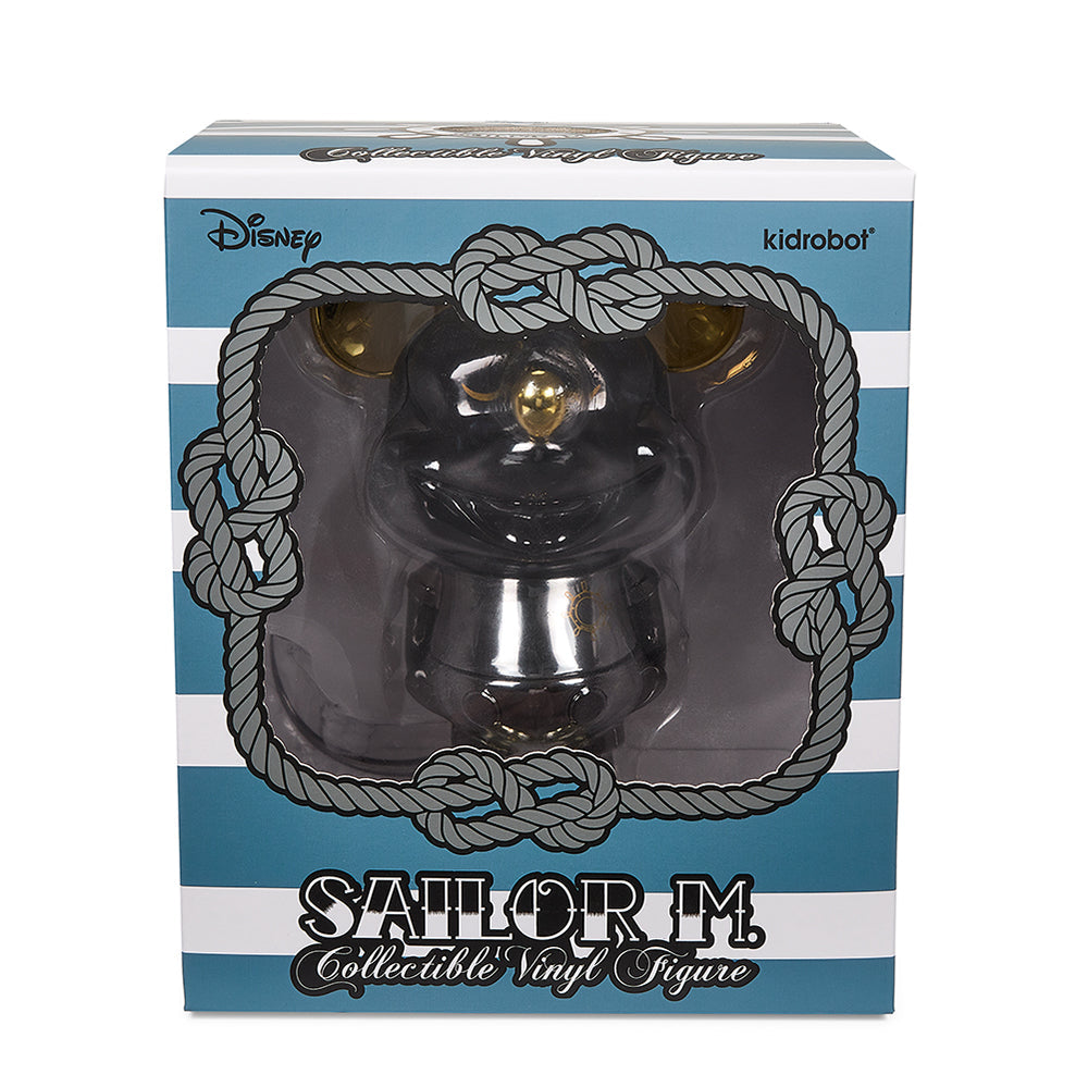 Disney Mickey Mouse "Sailor M." Collectible Vinyl Figure by Pasa - Exclusive Black and Gold Edition
