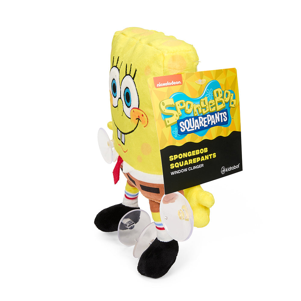 SpongeBob SquarePants - 8" Plush Window Clinger - Happy SpongeBob