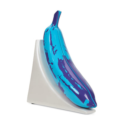 Andy Warhol 10” Lustre Gloss Resin Bookends - Blue Banana