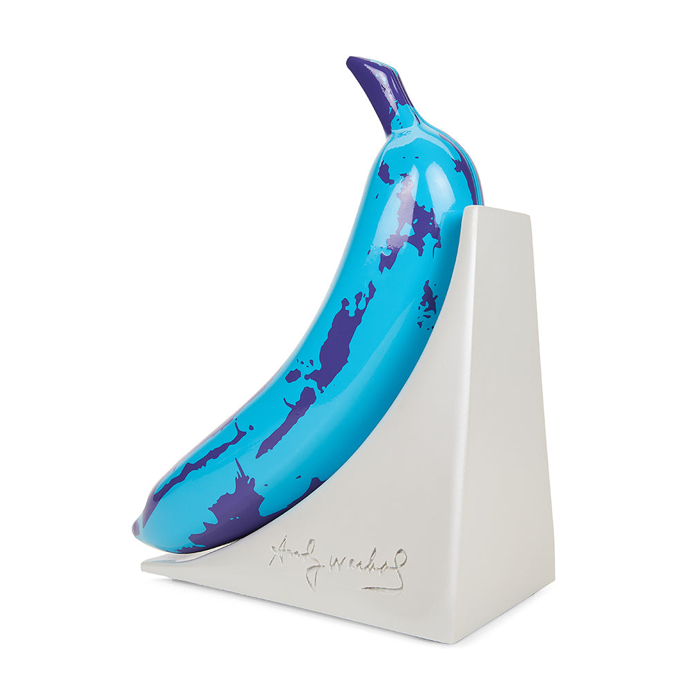 Andy Warhol 10” Lustre Gloss Resin Bookends - Blue Banana