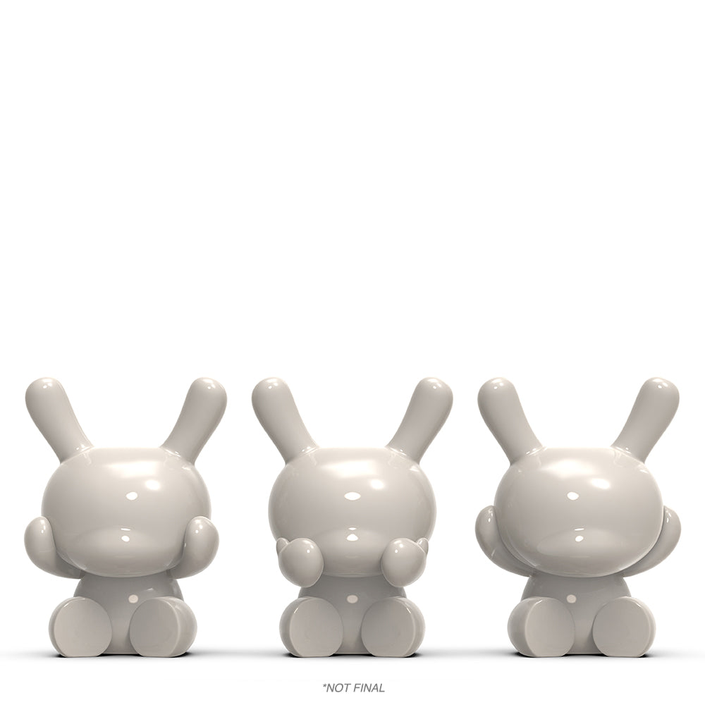 Three Wise Dunnys 5” Porcelain 3-Pack - White Edition - Limited Edition of 500