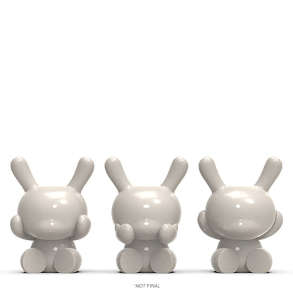Three Wise Dunnys 5” Porcelain 3-Pack - White Edition - Limited Edition of 500