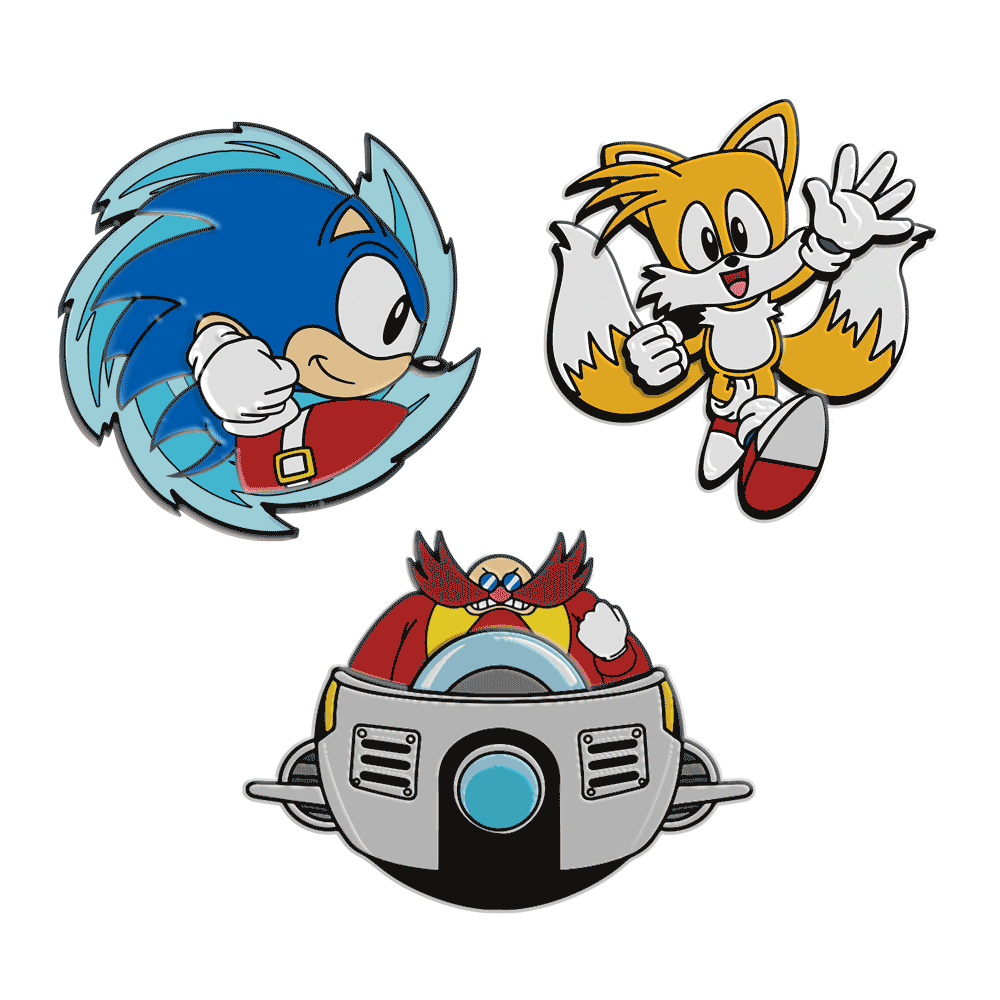 2023 NYCC: Sonic the Hedgehog 1.5" Premium Pin 3-Pack (Limited Edition of 400)