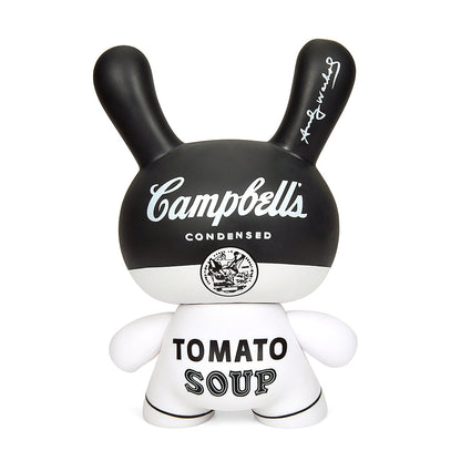 Andy Warhol 8" Campbell's Soup Masterpiece Dunny - Black and White Edition (Limited Edition of 500)
