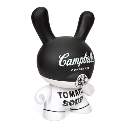 Andy Warhol 8" Campbell's Soup Masterpiece Dunny - Black and White Edition (Limited Edition of 500)