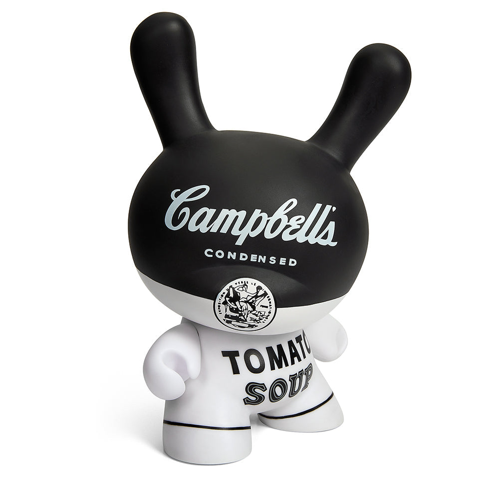Andy Warhol 8" Campbell's Soup Masterpiece Dunny - Black and White Edition (Limited Edition of 500)