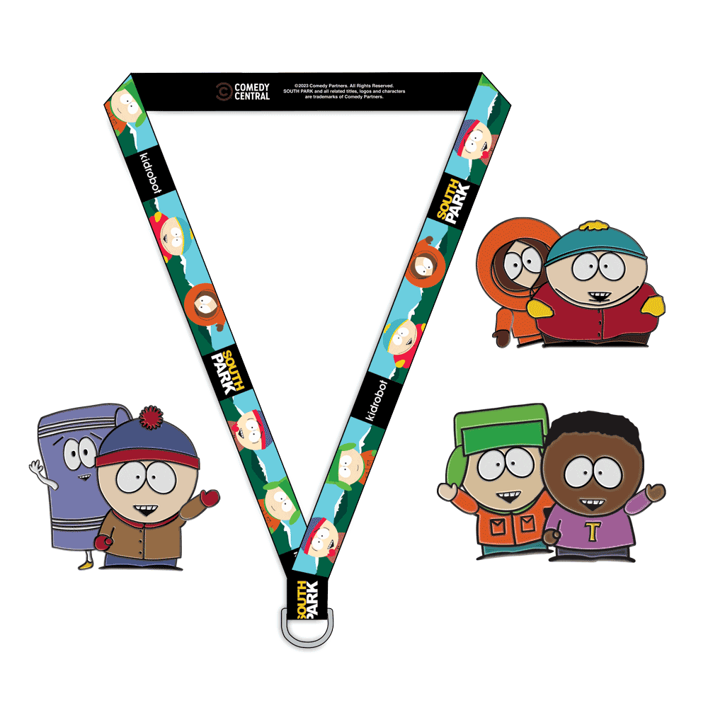 NYCC 2023: South Park 1.5" Premium Pins and Lanyard Set (Limited Edition of 400)
