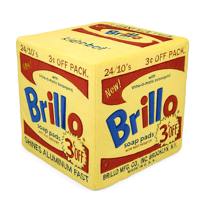 Andy Warhol 12” Yellow Brillo Box Giant Art Plush