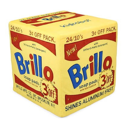 Andy Warhol 12” Yellow Brillo Box Giant Art Plush