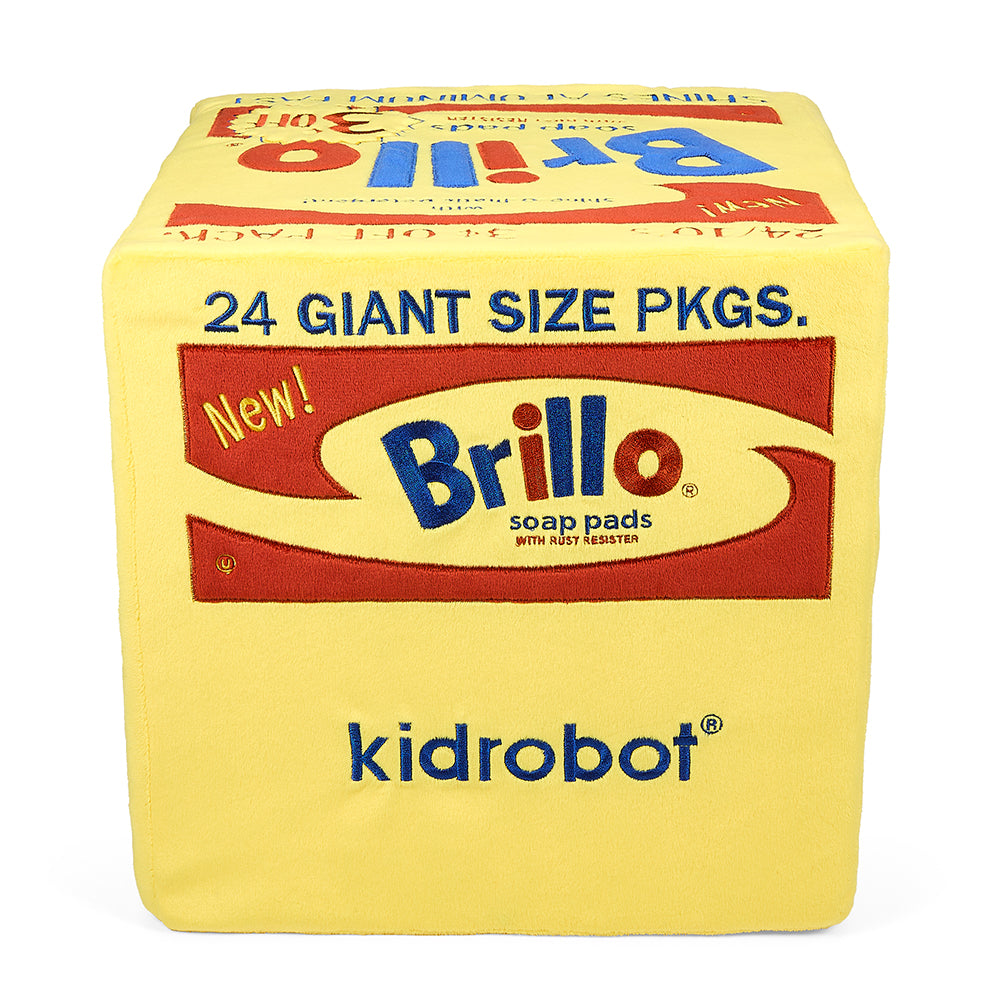 Andy Warhol 12” Yellow Brillo Box Giant Art Plush