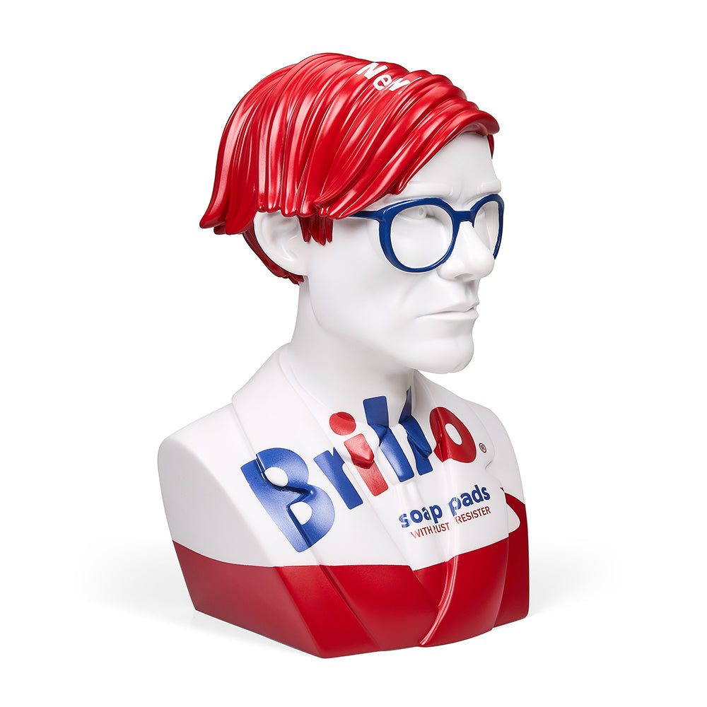 Andy Warhol The Bust 12" Art Sculpture - White Brillo Edition (Limited Edition of 300)