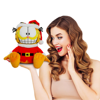 Santa Garfield HugMe Plush with Shake Action