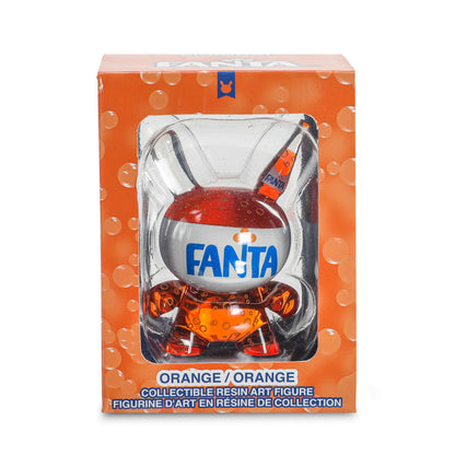 Kidrobot & Fanta® 3" Fanta Orange Resin Dunny Art Figure