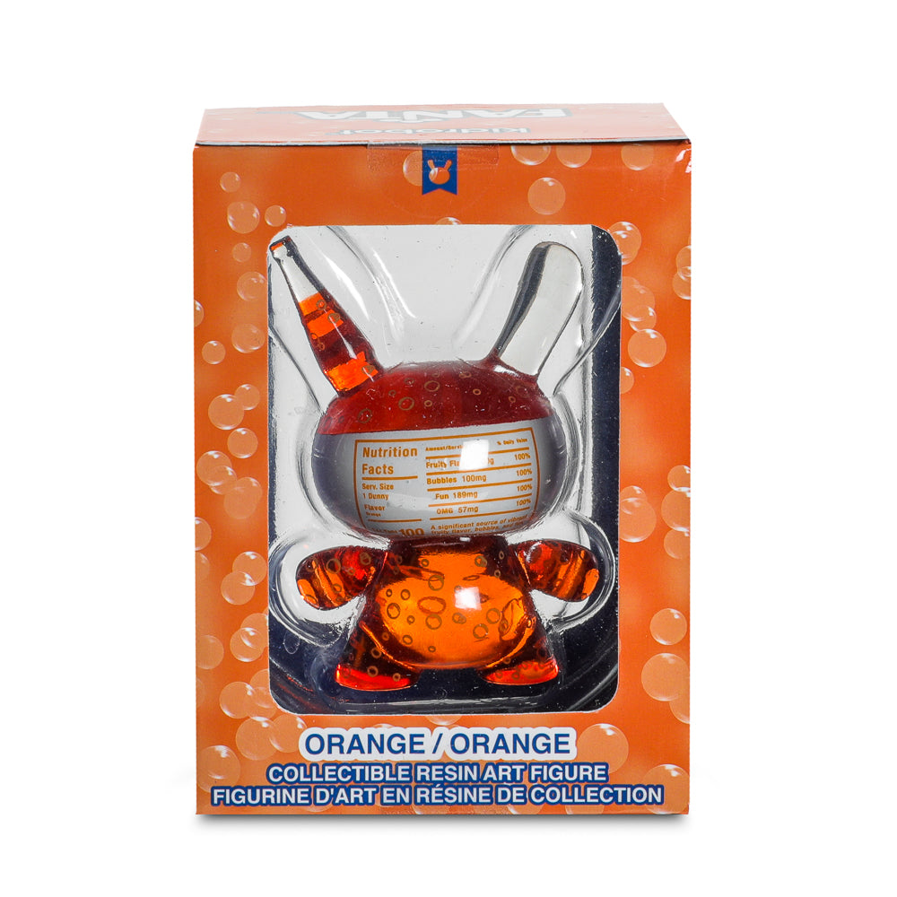 Kidrobot & Fanta® 3" Fanta Orange Resin Dunny Art Figure