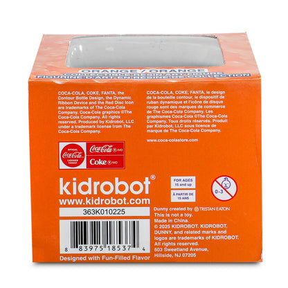 Kidrobot & Fanta® 3" Fanta Orange Resin Dunny Art Figure