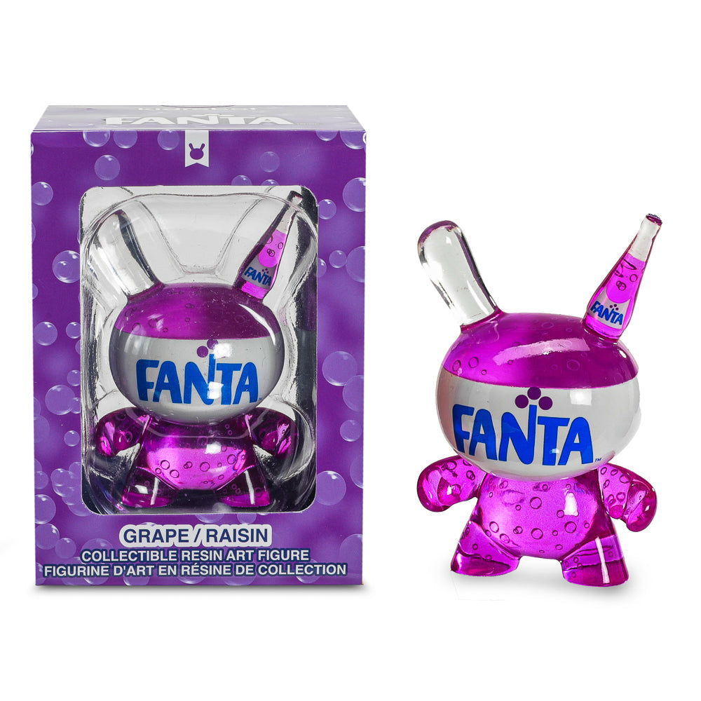 Kidrobot & Fanta® 3" Fanta Grape Resin Dunny Art Figure