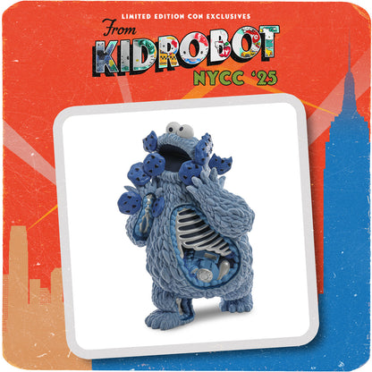 2025 CON EXCLUSIVE: Sesame Street - Kaiju Anatomy Cookie Monster 8" Flocked Vinyl Art Figure - Blue Pearl Edition (Limited Edition of 200)