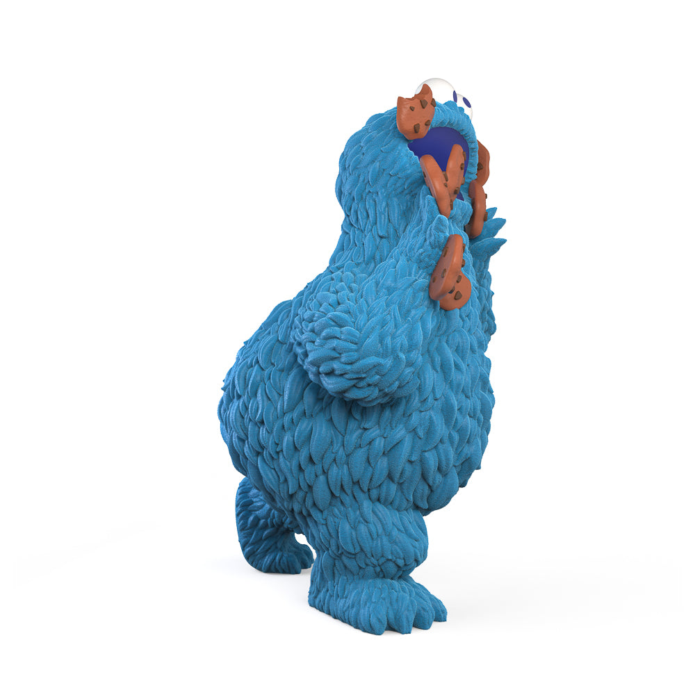 Sesame Street - Kaiju Anatomy Cookie Monster 8" Flocked Vinyl Art Figure