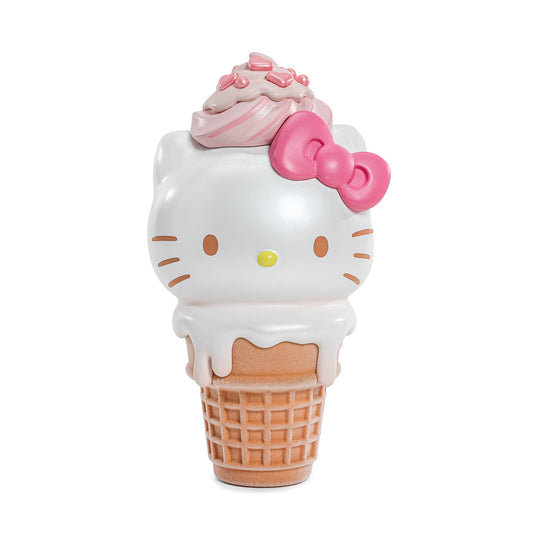 2025 CON EXCLUSIVE: Hello Kitty® Ice Cream Cone 6” Vinyl Art Figure – Pearlescent Vanilla with Strawberry Edition (Limited Edition of 500)